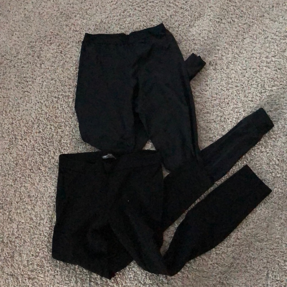 bundle of black leggings